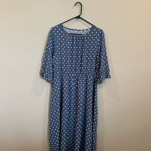 Polka Dot Blue Dress